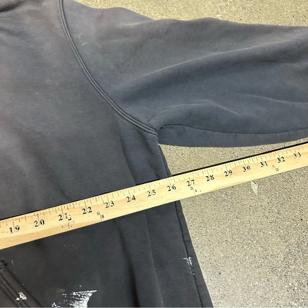 Carhartt Hoodie‎ Mens XL Black Faded Original Fit Distressed 100615 001 Pullover